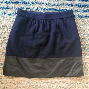 J Crew Wool Blend Mini Skirt